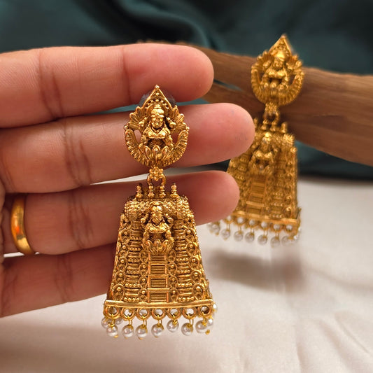 Temple Gopuram Jhumka