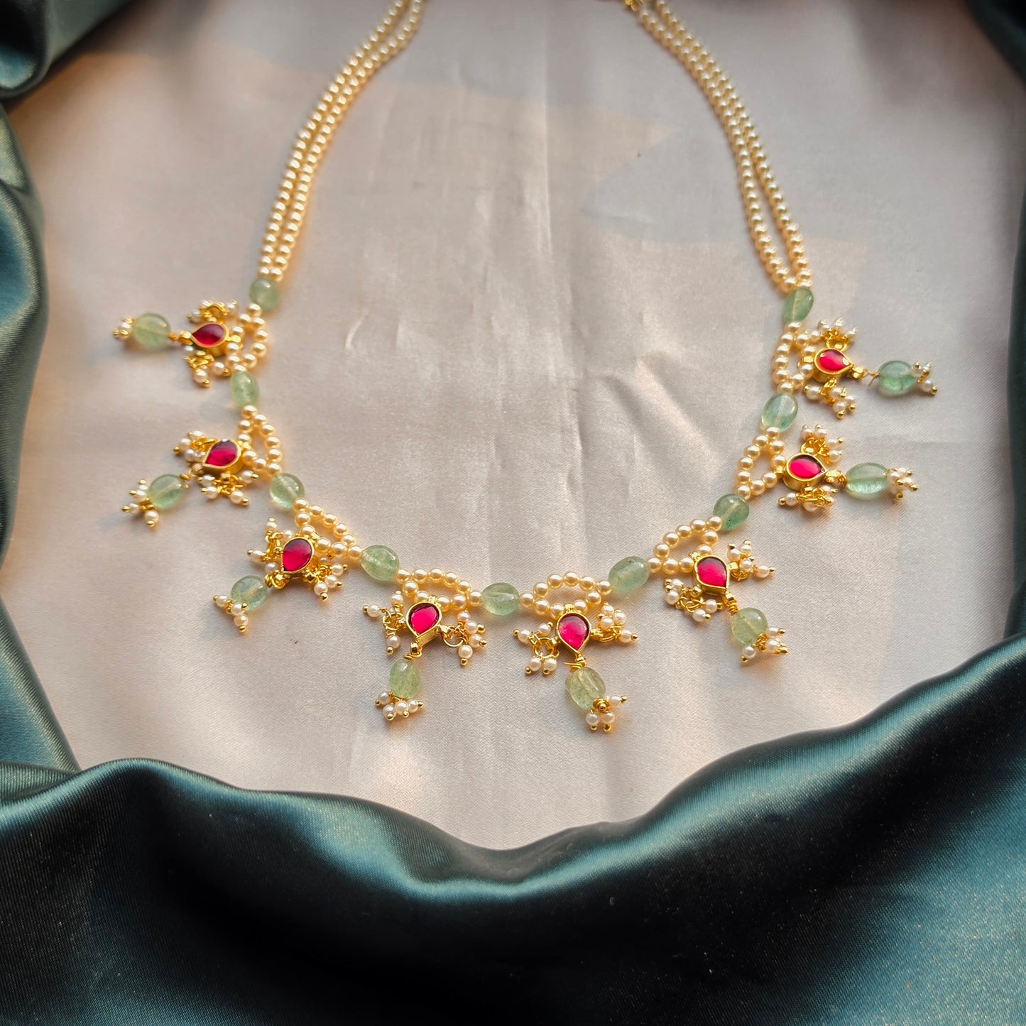 Pearl Jadau Necklace