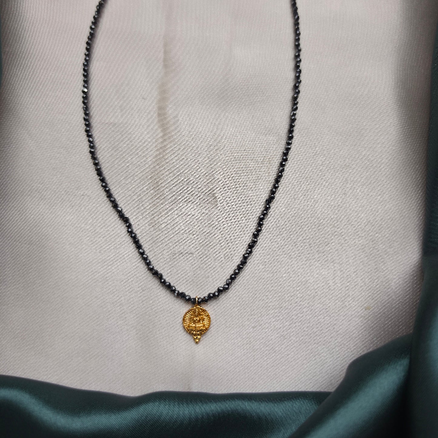 Small Kasu Black Diamond Mangalsutra