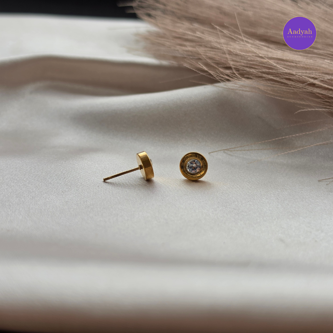 Stainless Steel Roman Numerals - Small Stud