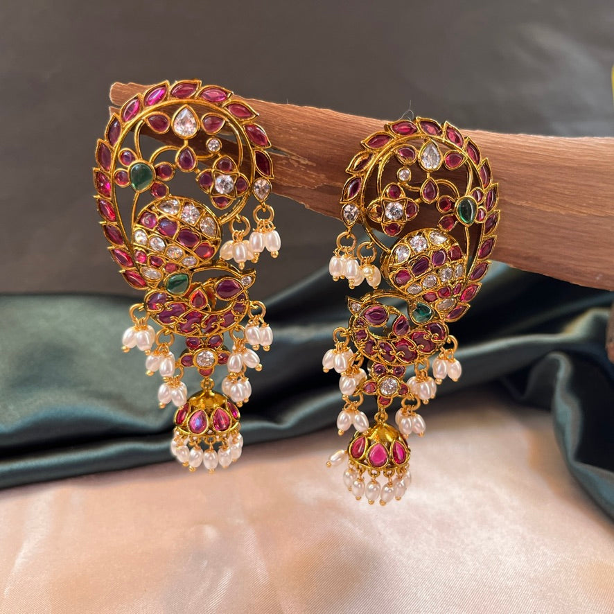A timeless pair of jhumkis blending style and tradition, perfect for elevating any festive or everyday look
