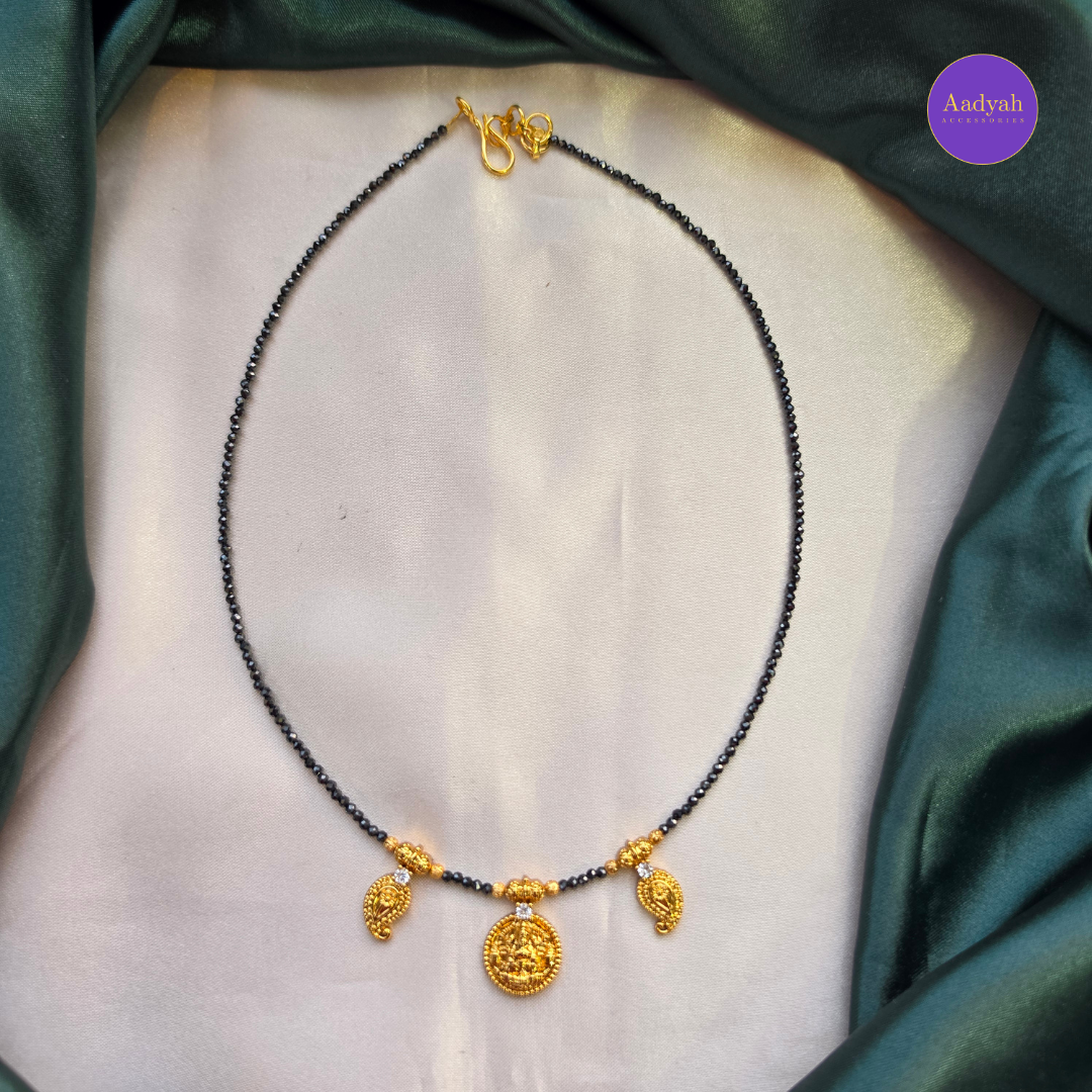Kasu Mango Black Diamond Mangalsutra