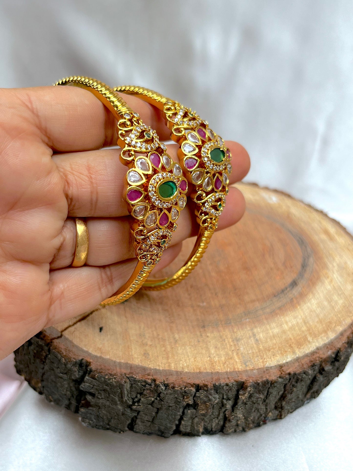 Paisley Floral Kada Bangle