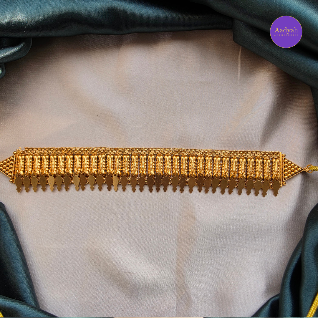 Elakkathali Gold Look Choker Set - Matt