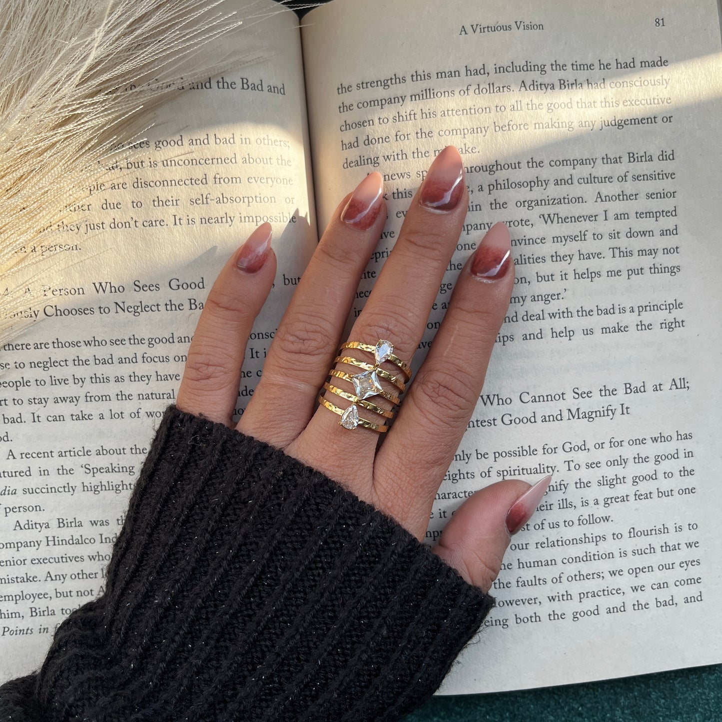 Sleek 18K gold plated ring minimalist design for modern, elegant fashion,Dainty 18K gold plated adjustable ring simple, refined design ideal for casual and formal wear