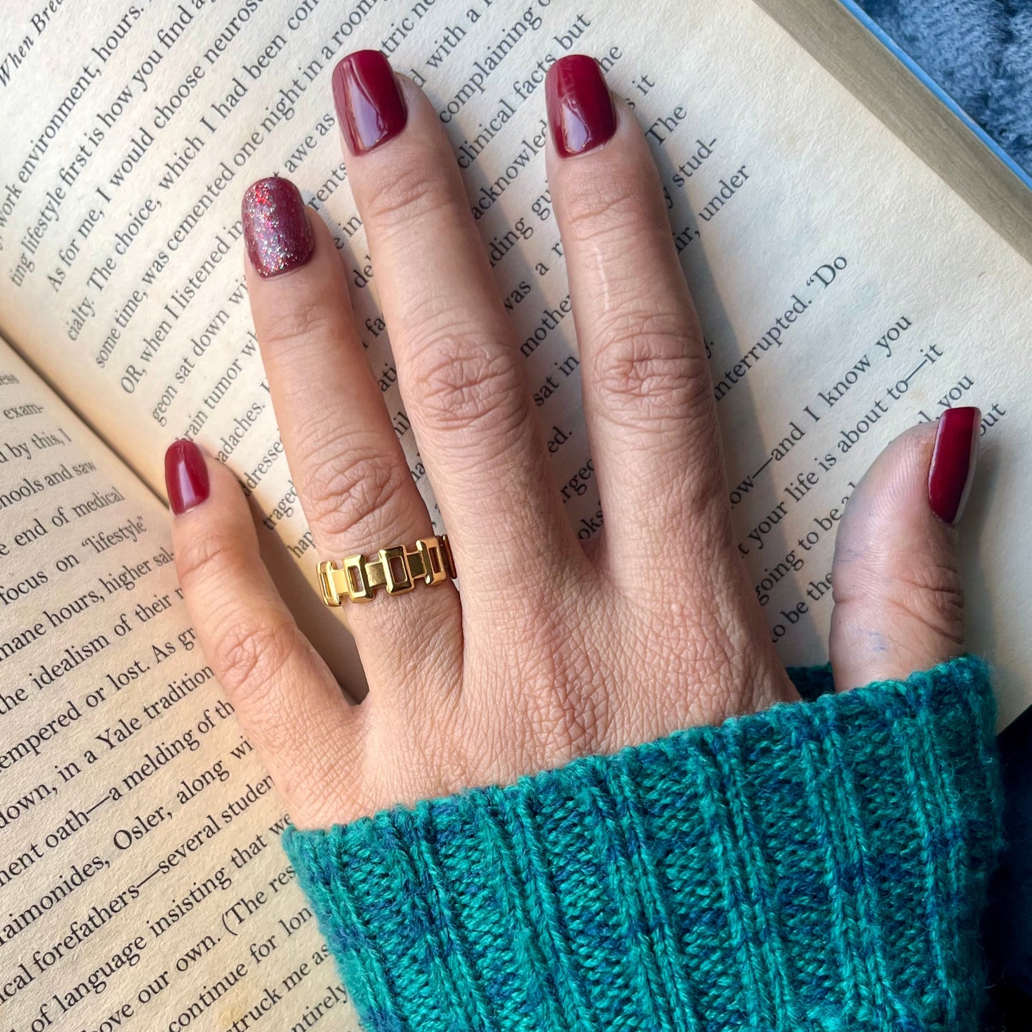#stainlessteel #hercollection #antitranish #fingerring #minimalfingerring