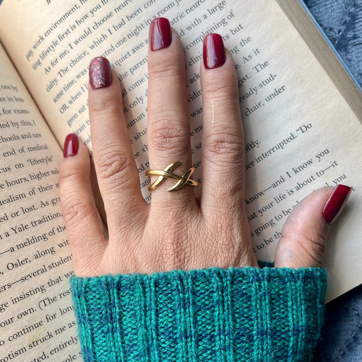 #stainlessteel #hercollection #antitranish #fingerring #minimalfingerring