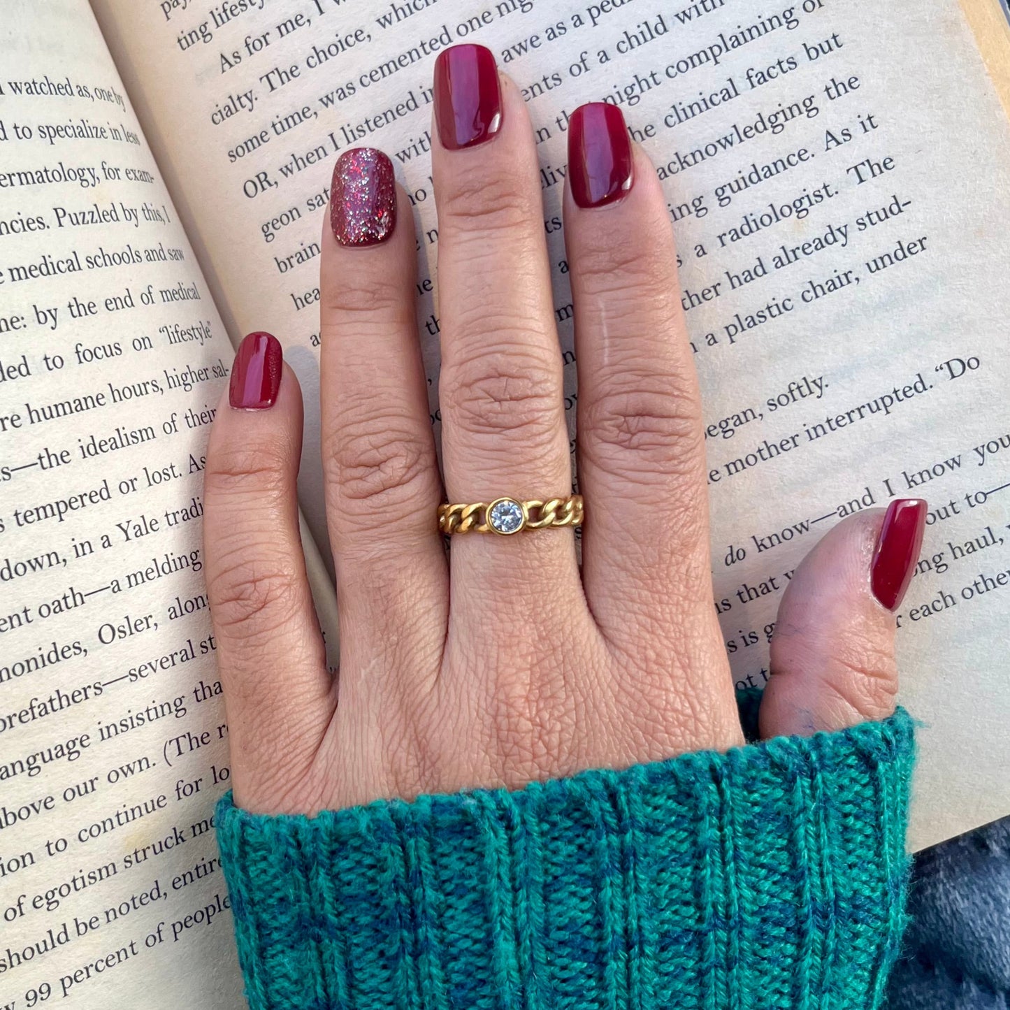 #stainlessteel #hercollection #antitranish #fingerring #minimalfingerring