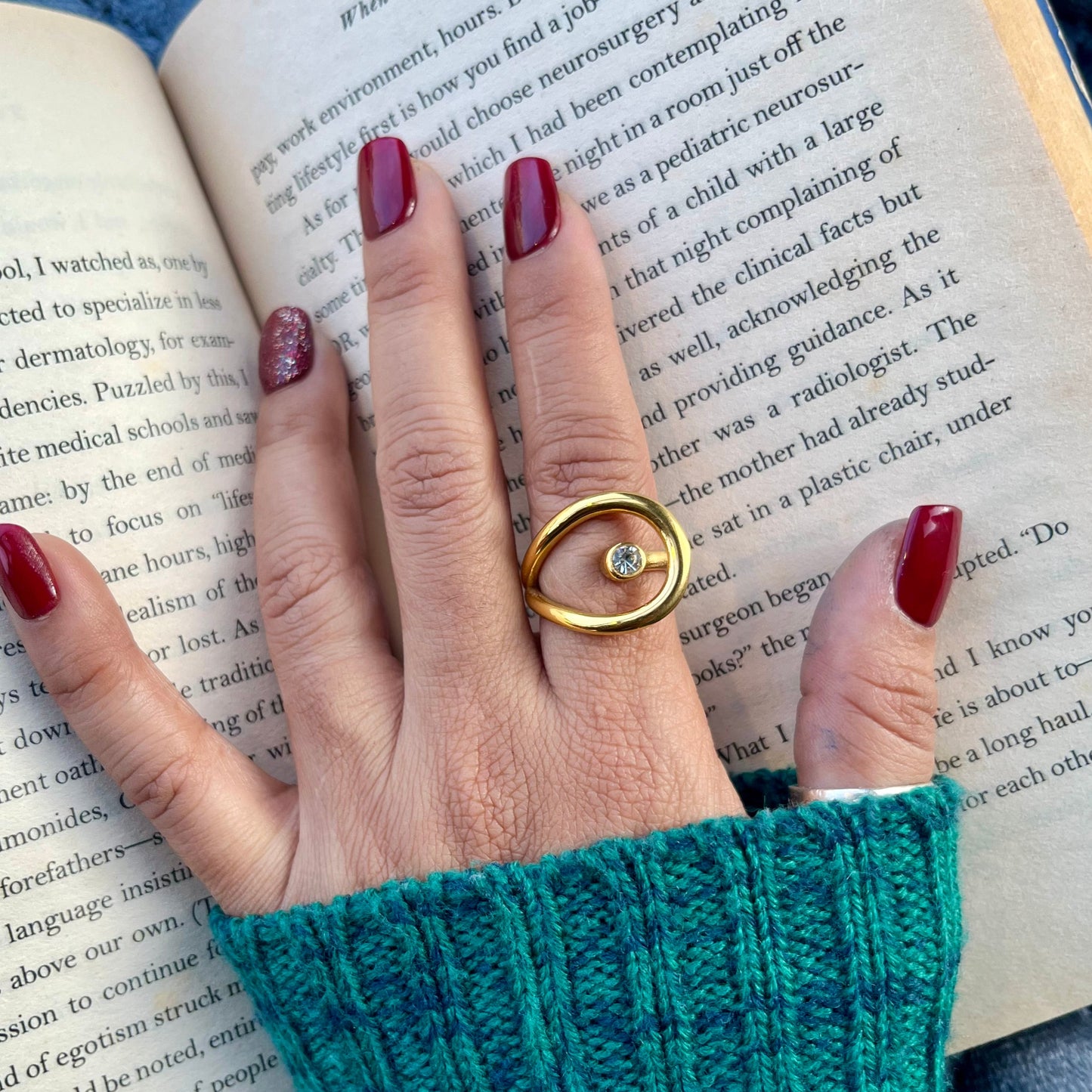 #stainlessteel #hercollection #antitranish #fingerring #minimalfingerring