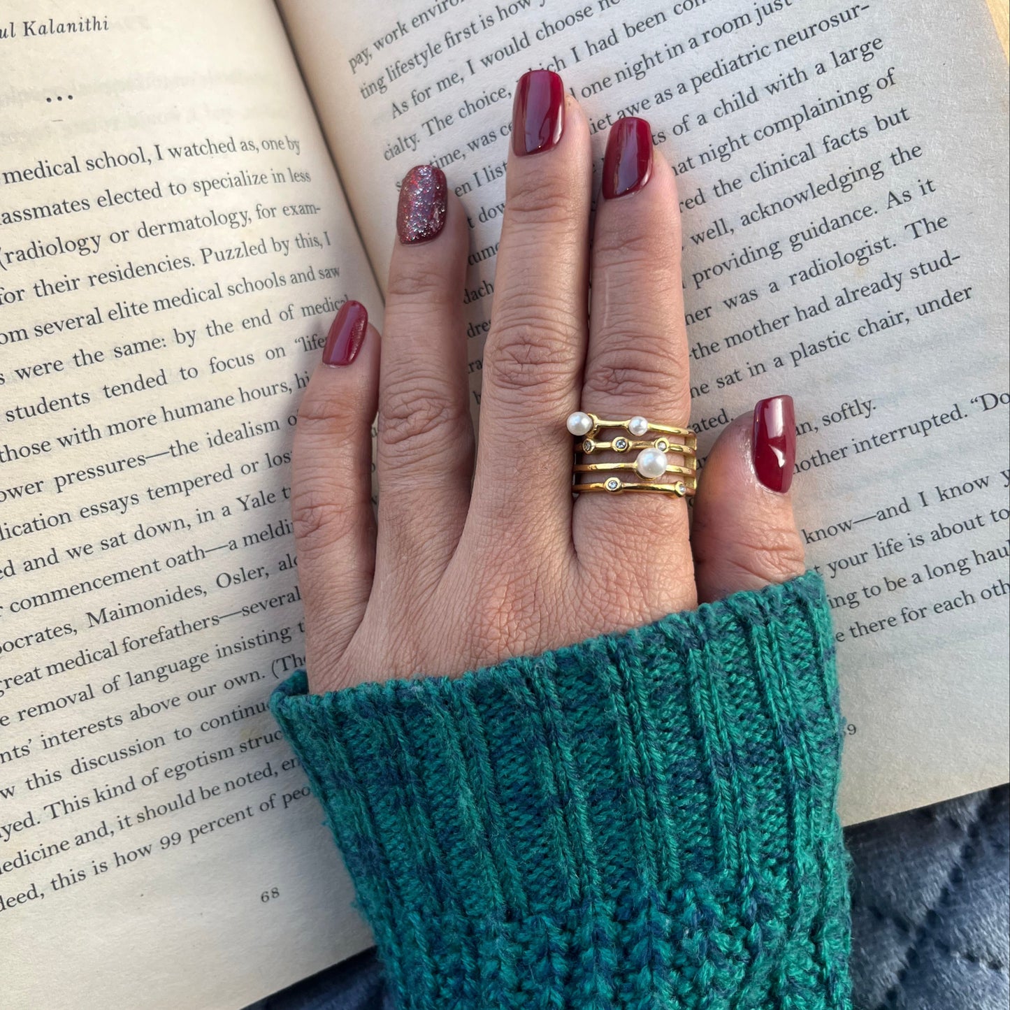#stainlessteel #hercollection #antitranish #fingerring #minimalfingerring