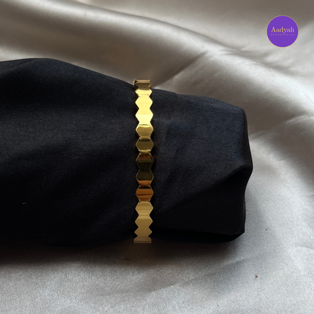 Anti-Tarnish Stone Studded Korean Bangle - Small Size