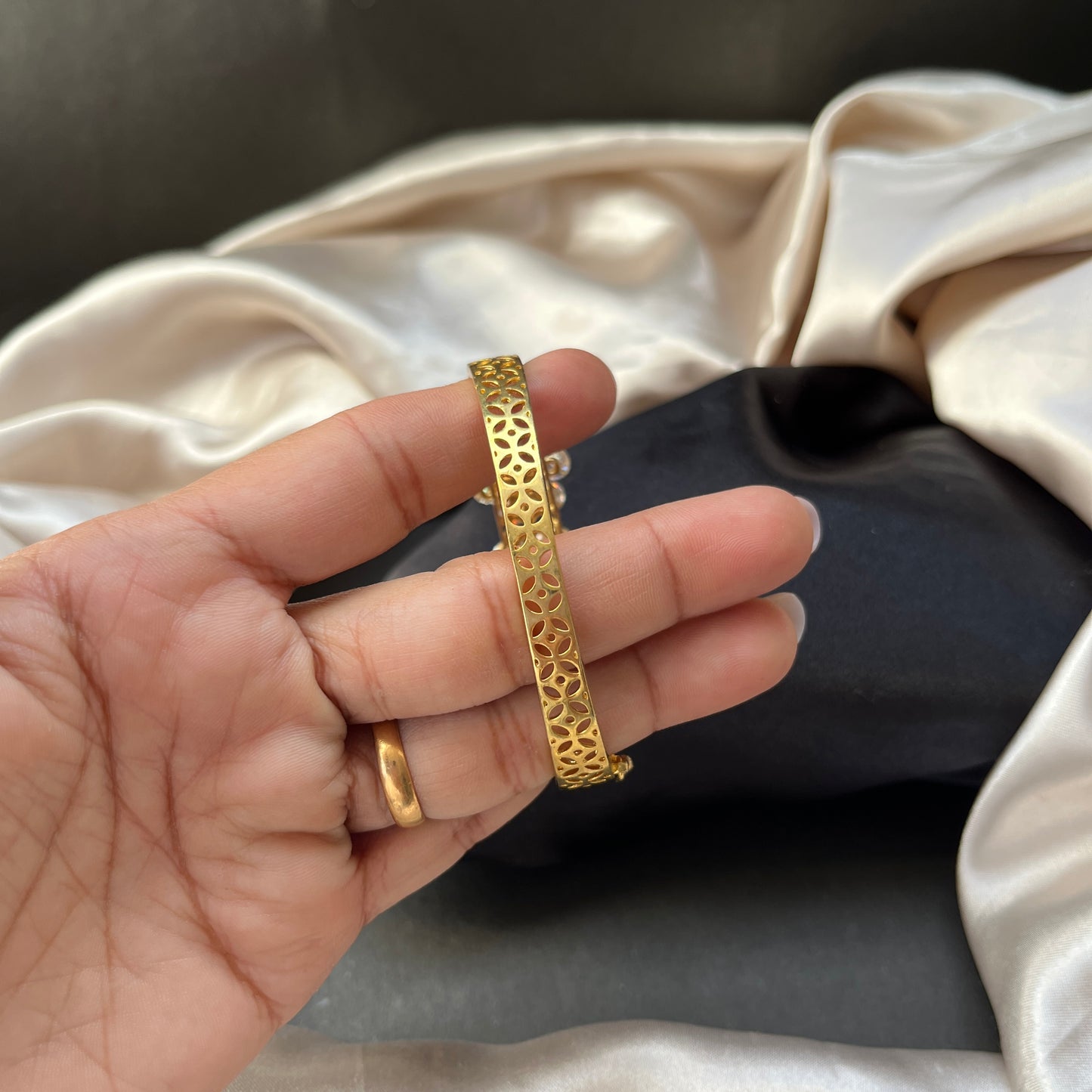 Designer Stone Bangle Cuff