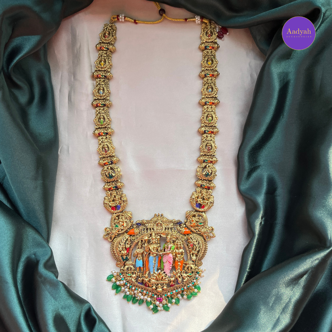 Meenakari Sita Rama Kalyanam Haram Set