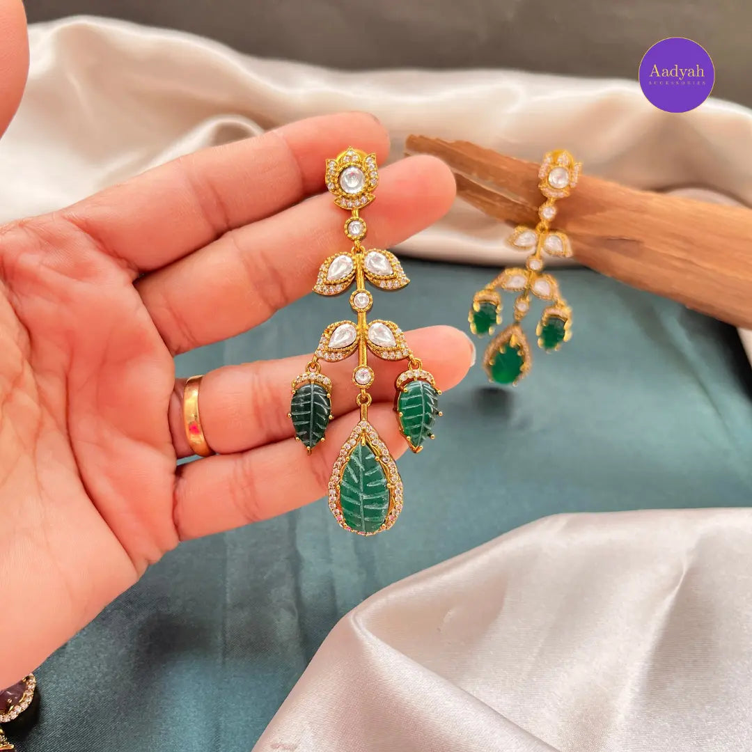 Mossinate Statement Hanging Earring