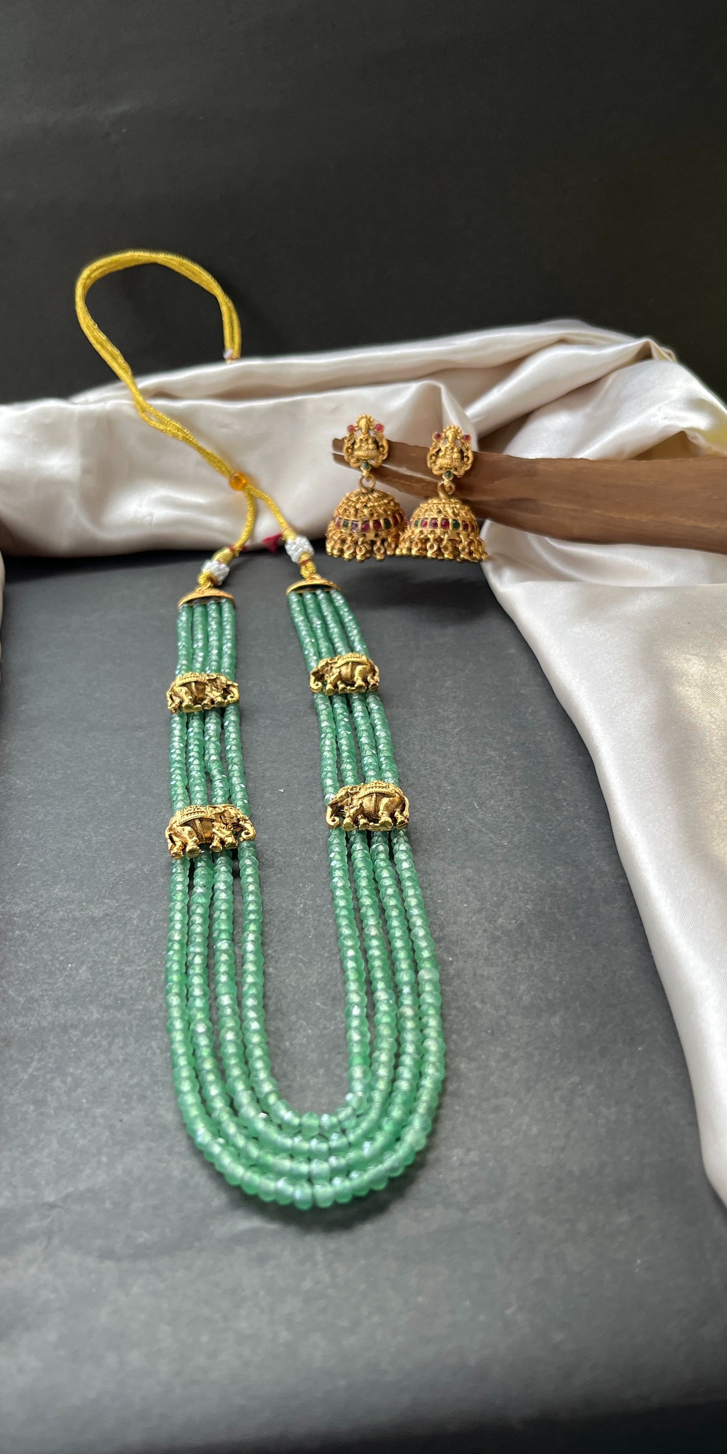 Elephant Green Beaded Haram
