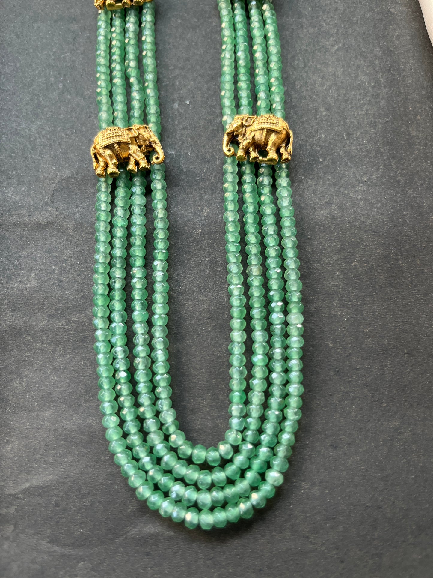 Elephant Green Beaded Haram