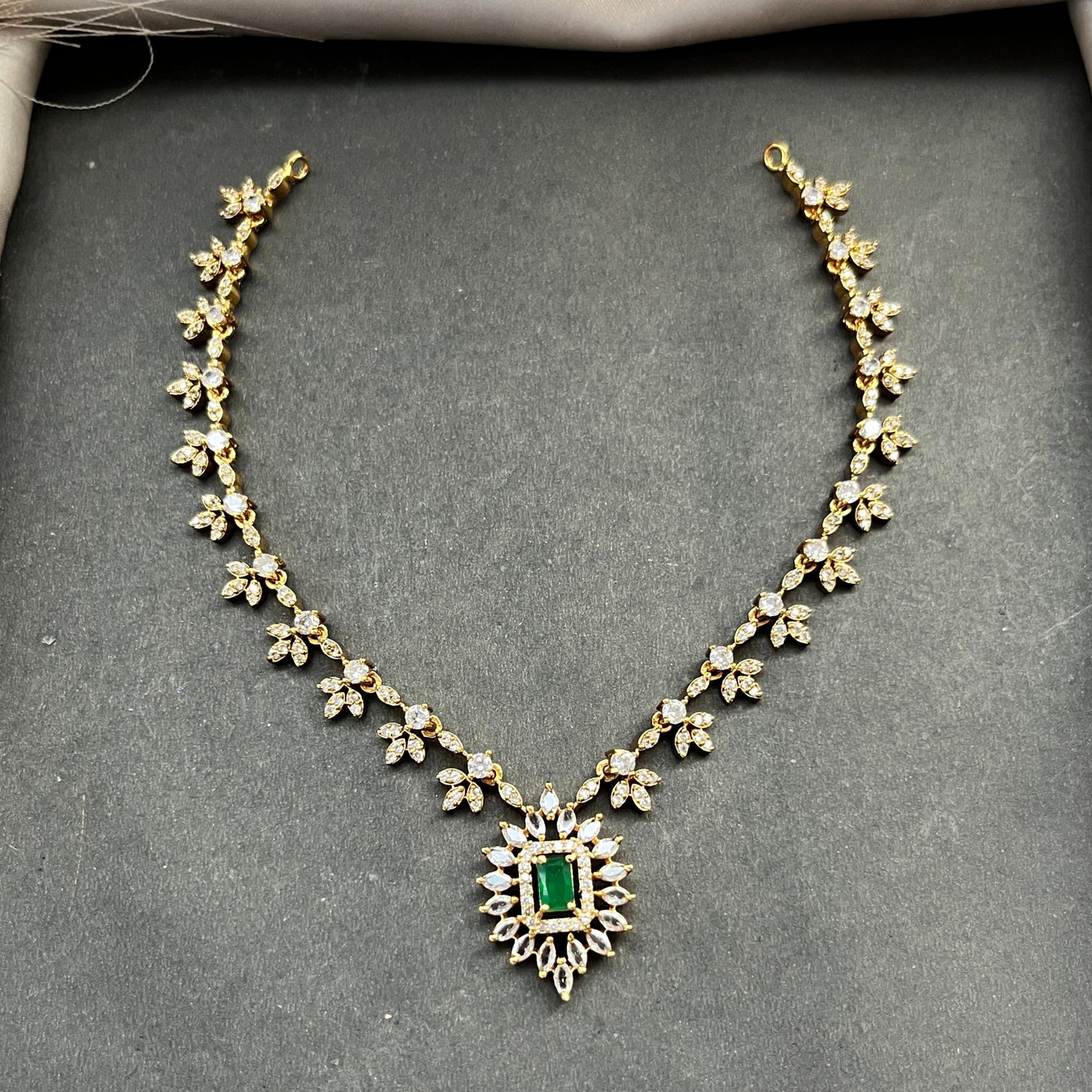 Gold look alike necklace set,Imitation jewelry,Artificial necklace set,Bridal festive wear,Temple design