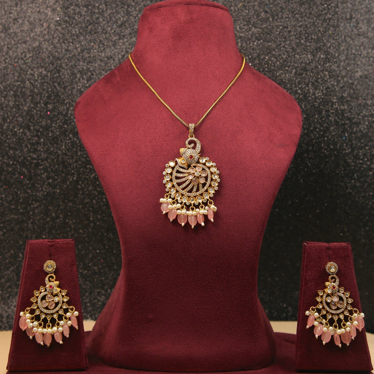 Kundan Set,Polki Set,Mossinate set,Statement Piece, Statement Kundan Set, Polki,Celebrity Style Set