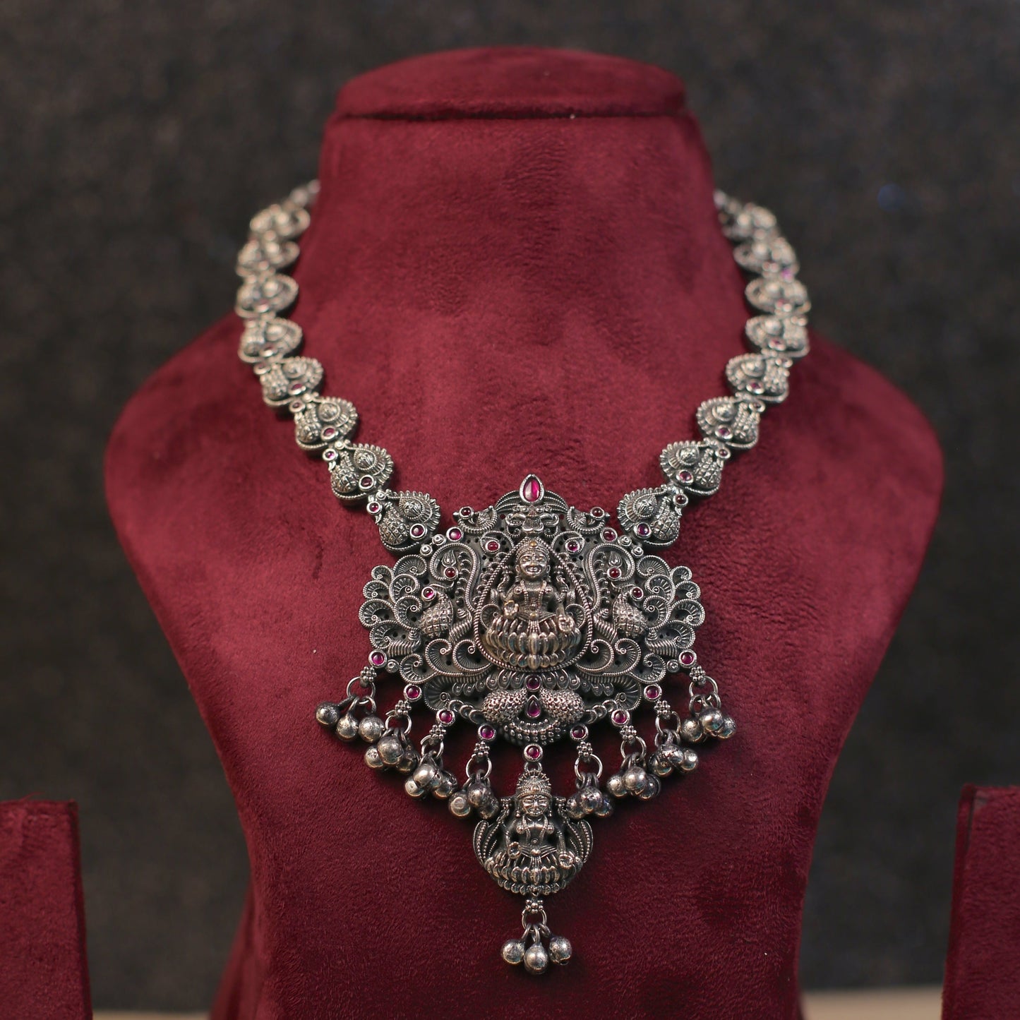 Silver Look Alike, Silver Replica,oxidised set,German Silver Set