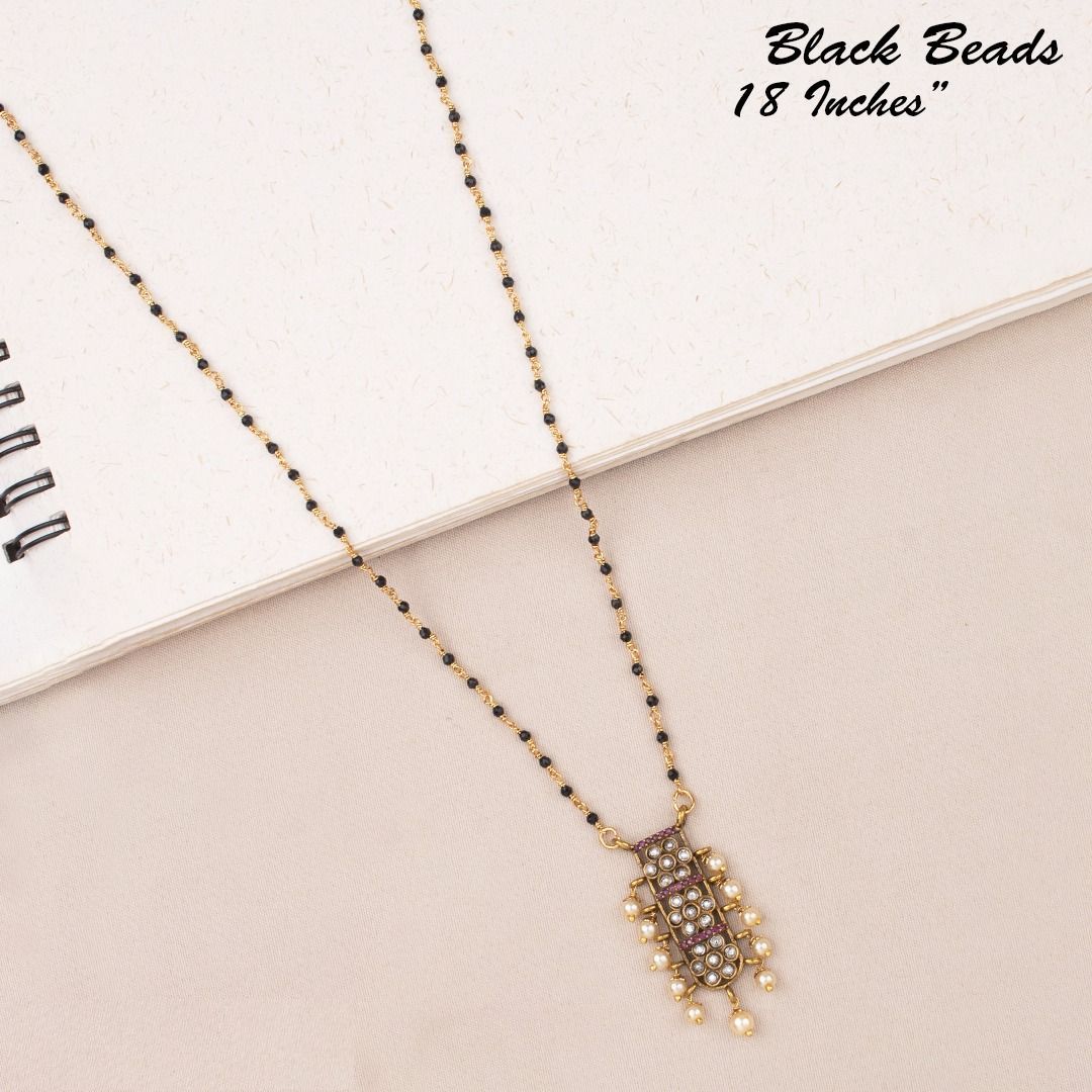 Mangalsutra,Black Beads, Bride Essentials, Carat BlackBead