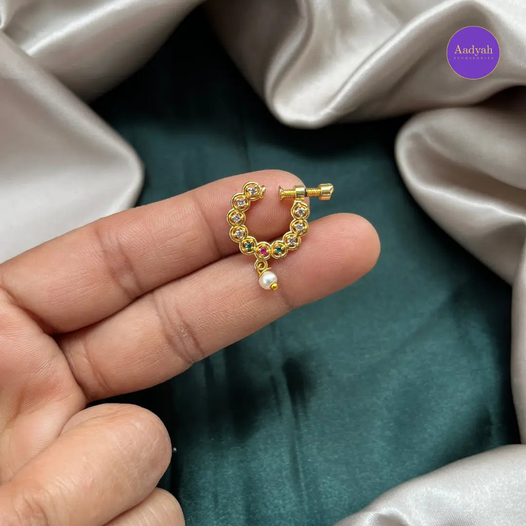 Non Piercing - Nose Pin ( Ring Type)