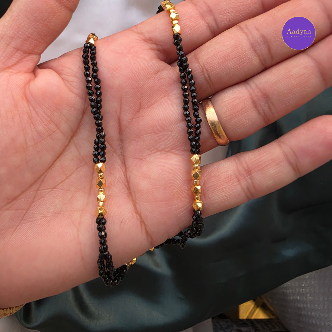 Palakasalaru Crystal Mangalsutra - Long