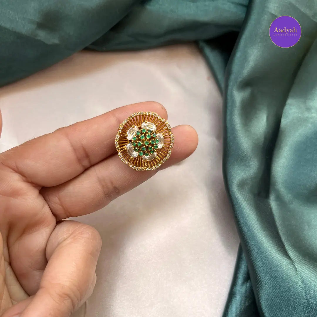 Parigul Stud - Green & Pink