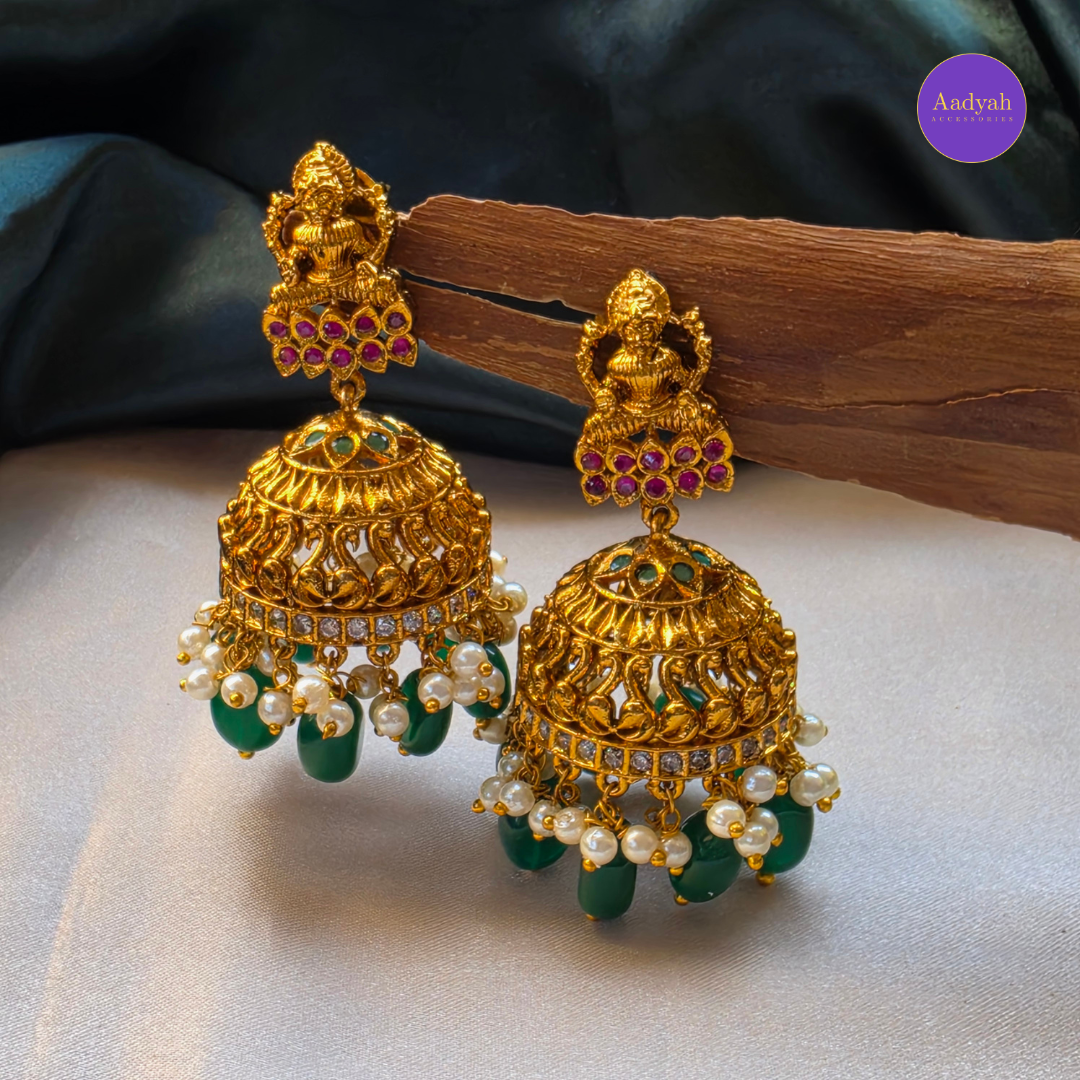 Peacock Kasu Long Haram Set - Matt