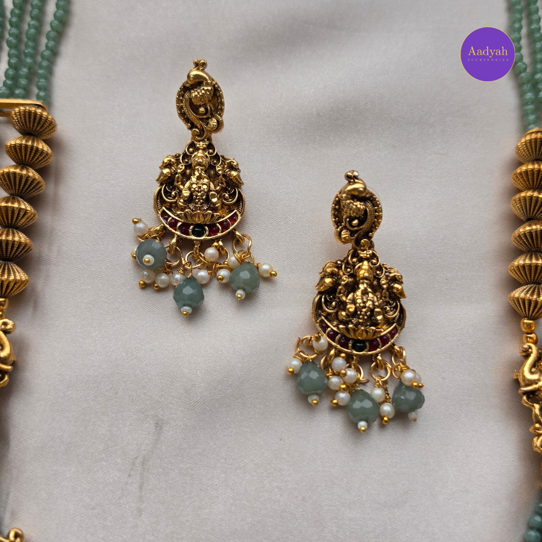 Temple Beaded Statement Haram - Green