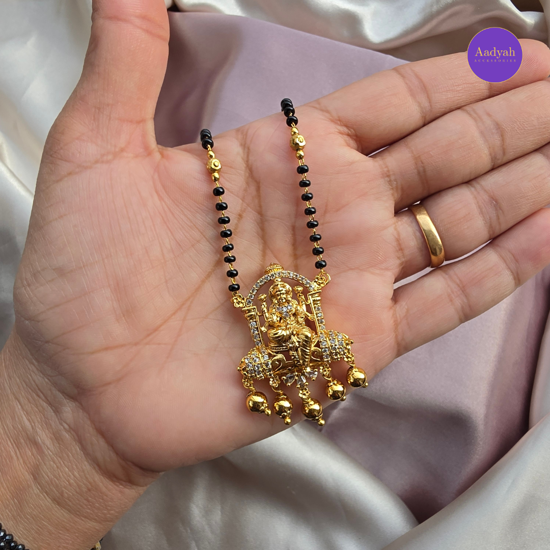 Temple Mangalsutra - White