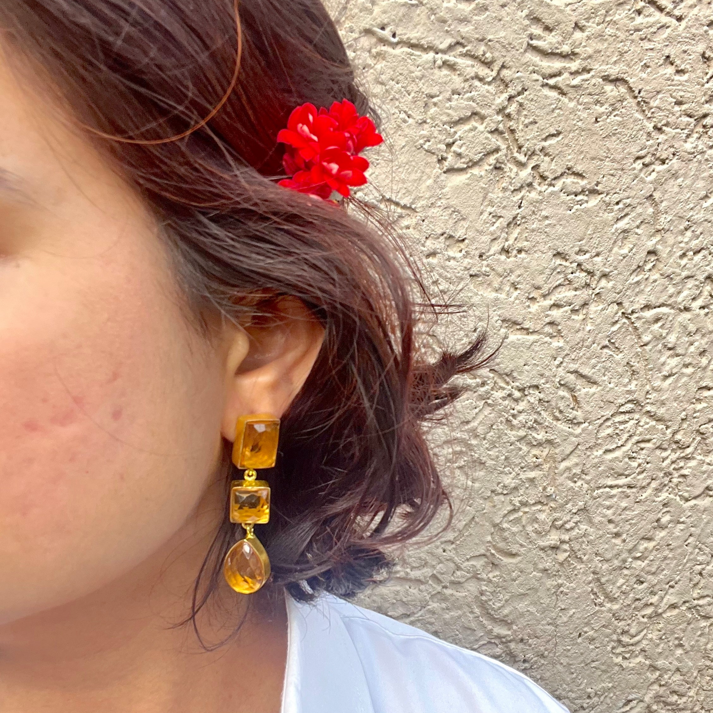 Helianthus Topaz Earrings