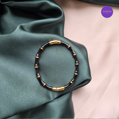 Black Bamboo Anti Tarnish Bangle - Small Size