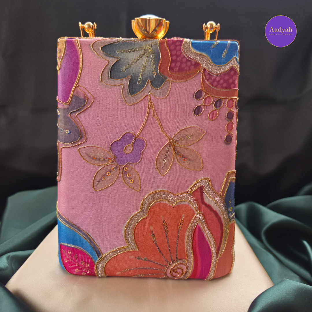 Party Wear Bucket Bag - Floral Digital