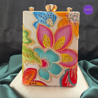 Party Wear Bucket Bag - Floral Digital