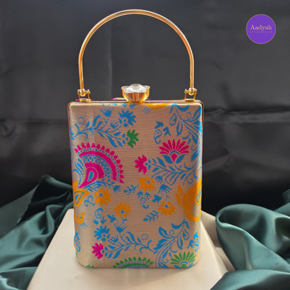 Party Wear Bucket Bag - Brocade