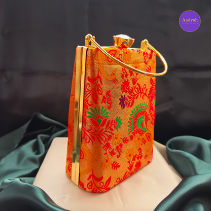 Party Wear Bucket Bag - Brocade