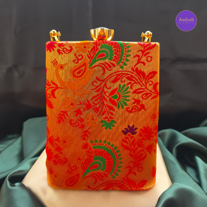 Party Wear Bucket Bag - Brocade