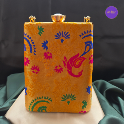 Party Wear Bucket Bag - Brocade
