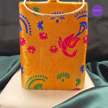 Party Wear Bucket Bag - Brocade