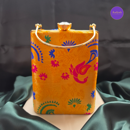 Party Wear Bucket Bag - Brocade