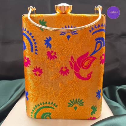 Party Wear Bucket Bag - Brocade