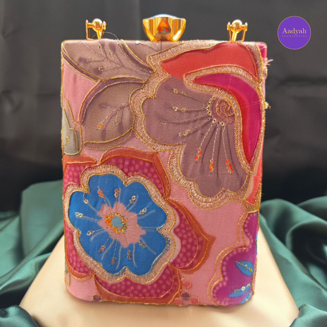 Party Wear Bucket Bag - Floral Digital