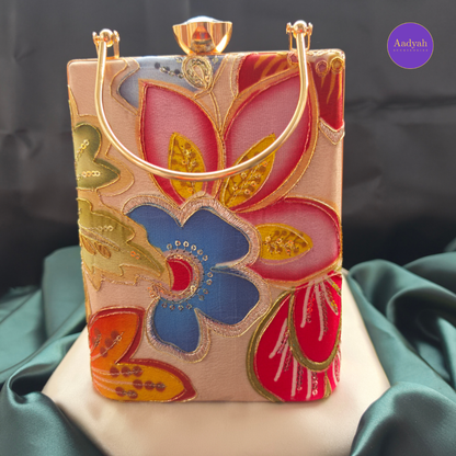 Party Wear Bucket Bag - Floral Digital