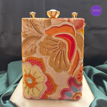 Party Wear Bucket Bag - Floral Digital