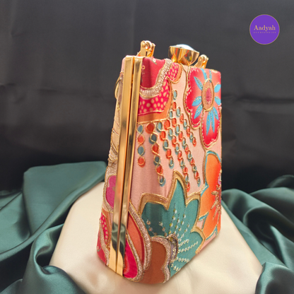 Party Wear Bucket Bag - Floral Digital