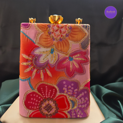 Party Wear Bucket Bag - Floral Digital
