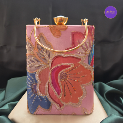 Party Wear Bucket Bag - Floral Digital