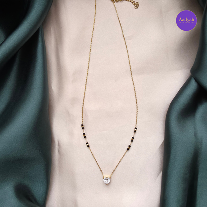 Heart Anti-Tarnish Mangalsutra - Gold