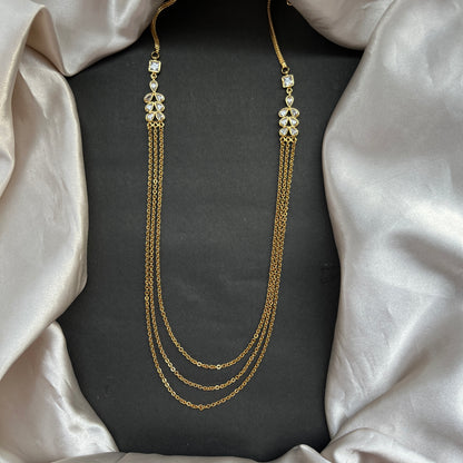 Gold look alike necklace set with matching earrings – traditional bridal imitation jewelry,Traditional gold tone necklace set – imitation kundan jewelry for festive and bridal wear