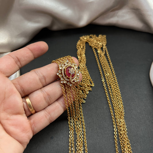 Gold look alike necklace set with matching earrings – traditional bridal imitation jewelry,Traditional gold tone necklace set – imitation kundan jewelry for festive and bridal wear